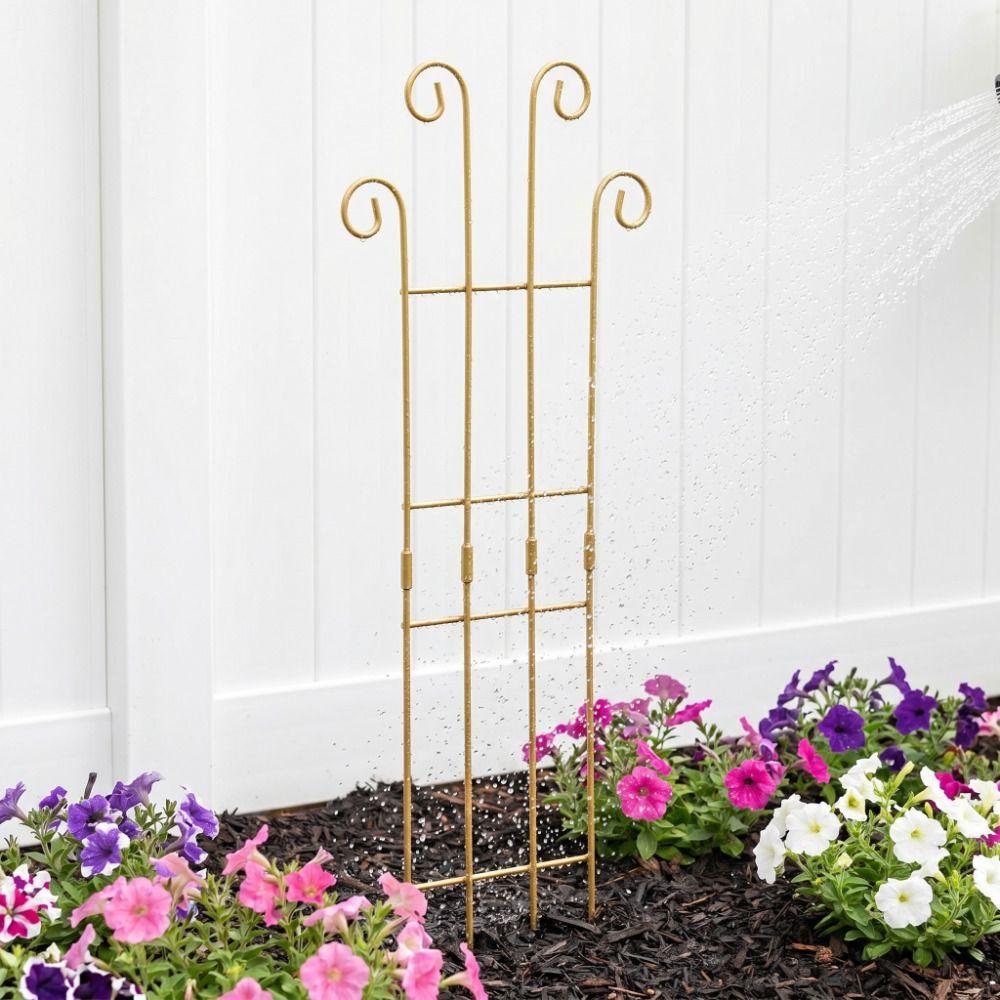 Decorative Garden Plant Trellis Iron Metal Plant Trellis Frame Plant Support Rack Garden Trellis