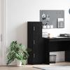 Highboard In Black Oak Look 31.5 X 32 X 122.5 Cm