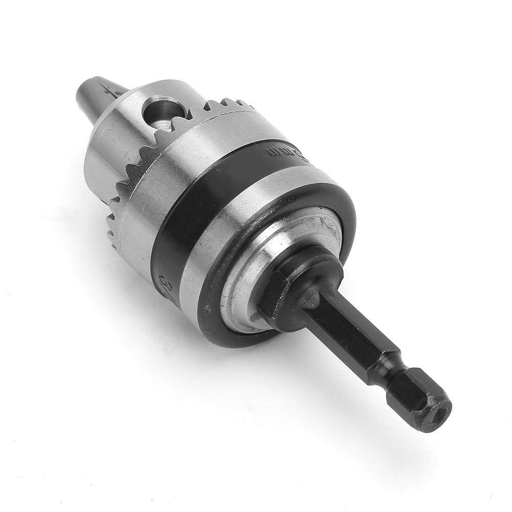 Mandrină de burghiu cu cheie ușoară 0.66MM 3824UNF + 14 Tijă de extensie cu filet 38 cu cap hexagonal