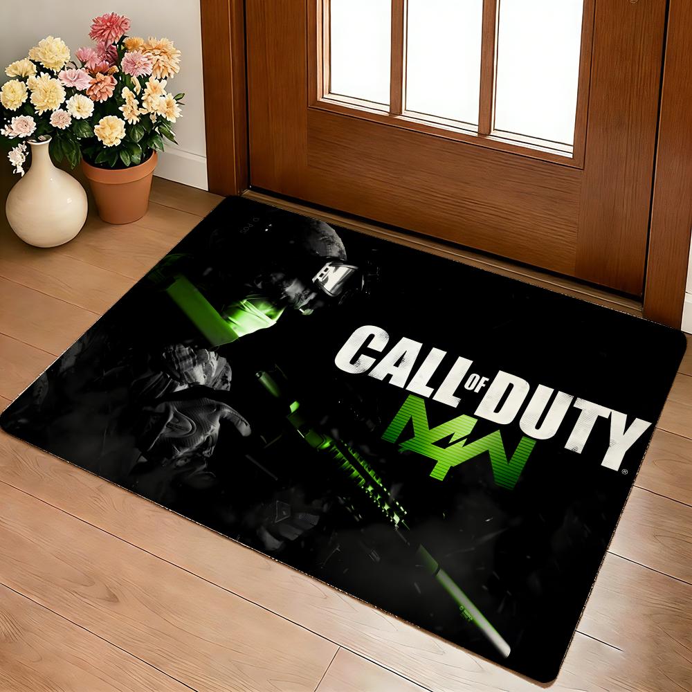 Anime C-Call Of D-Duty Floor Mat Cozy Flannel Soft Thick Non-Slip Mat For Living Room Bedroom Kitchen Decor Rugs