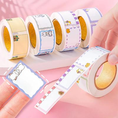 350sheets/roll Name ID Number Label Stickers Index Label Selff-adhesive Sticky Note Scrapbook Planner Decor Stationery Stickers