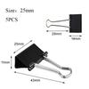 10/20Pcs Metal Binder Clips Paper Clips 15/19/25/32/41MM Paper Clips For Books Stationery School Office Supplies High Quality
