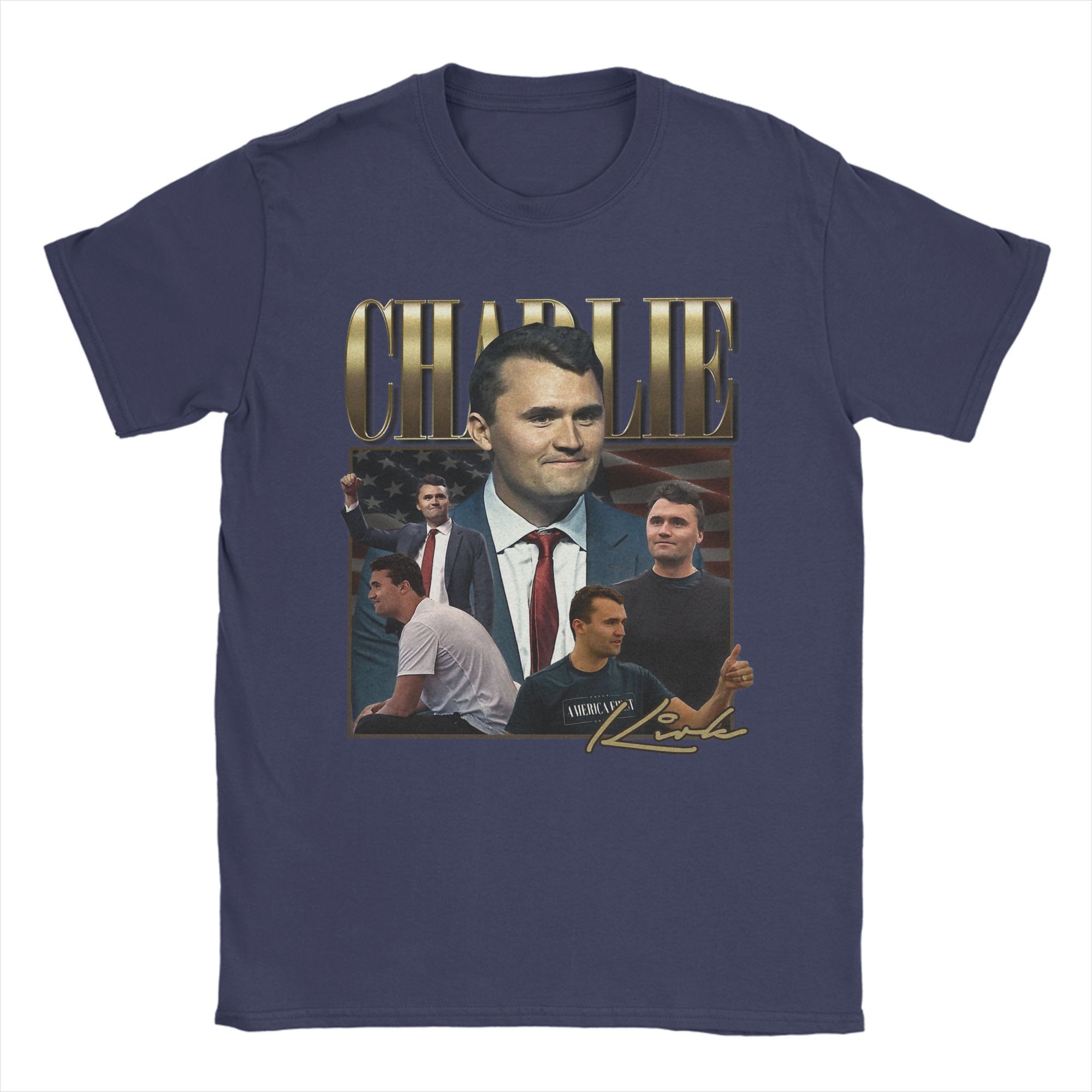 

Men s Charlie Kirk T Shirts 100% Cotton Tops Fashion Short Sleeve Crewneck Tee Shirt Gift Idea T-Shirt 4XL