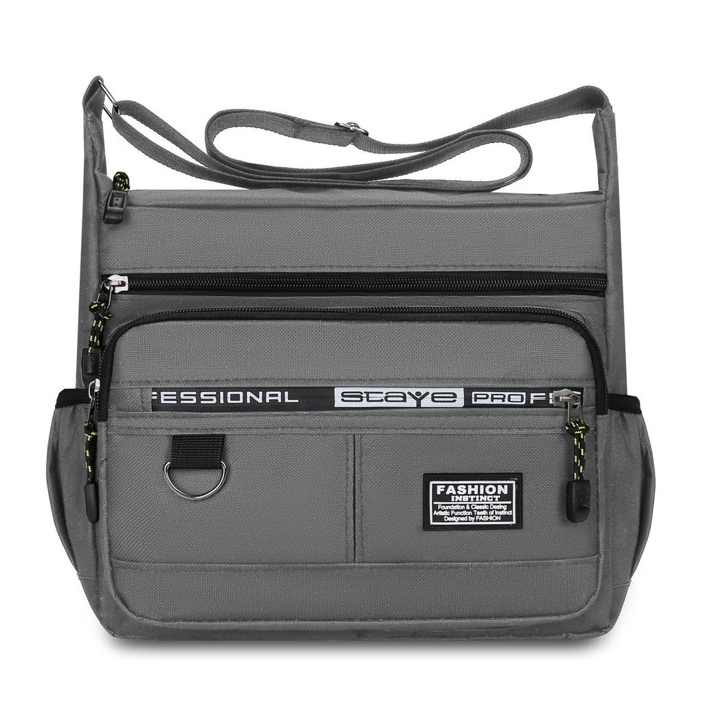 Pánská taška přes rameno Oxford látková Casual Travel Crossbody taška Velkokapacitní Malá čtvercová taška středního věku Taška na nářadí