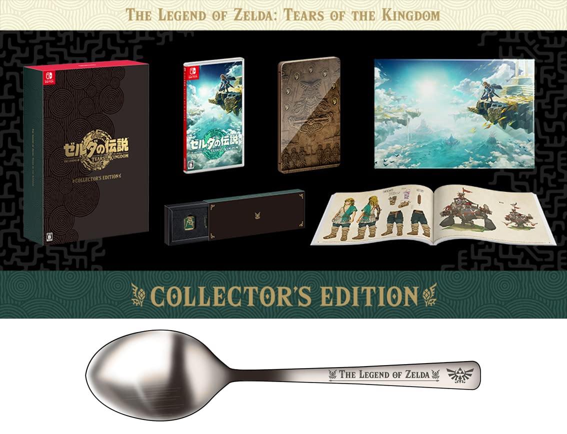 

в оригинальной упаковке The Legend of Zelda Tears of the Kingdom Edition В комплект входит ложка из нержавеющей стали [Доставленная коробка] Коллекционный -Switch