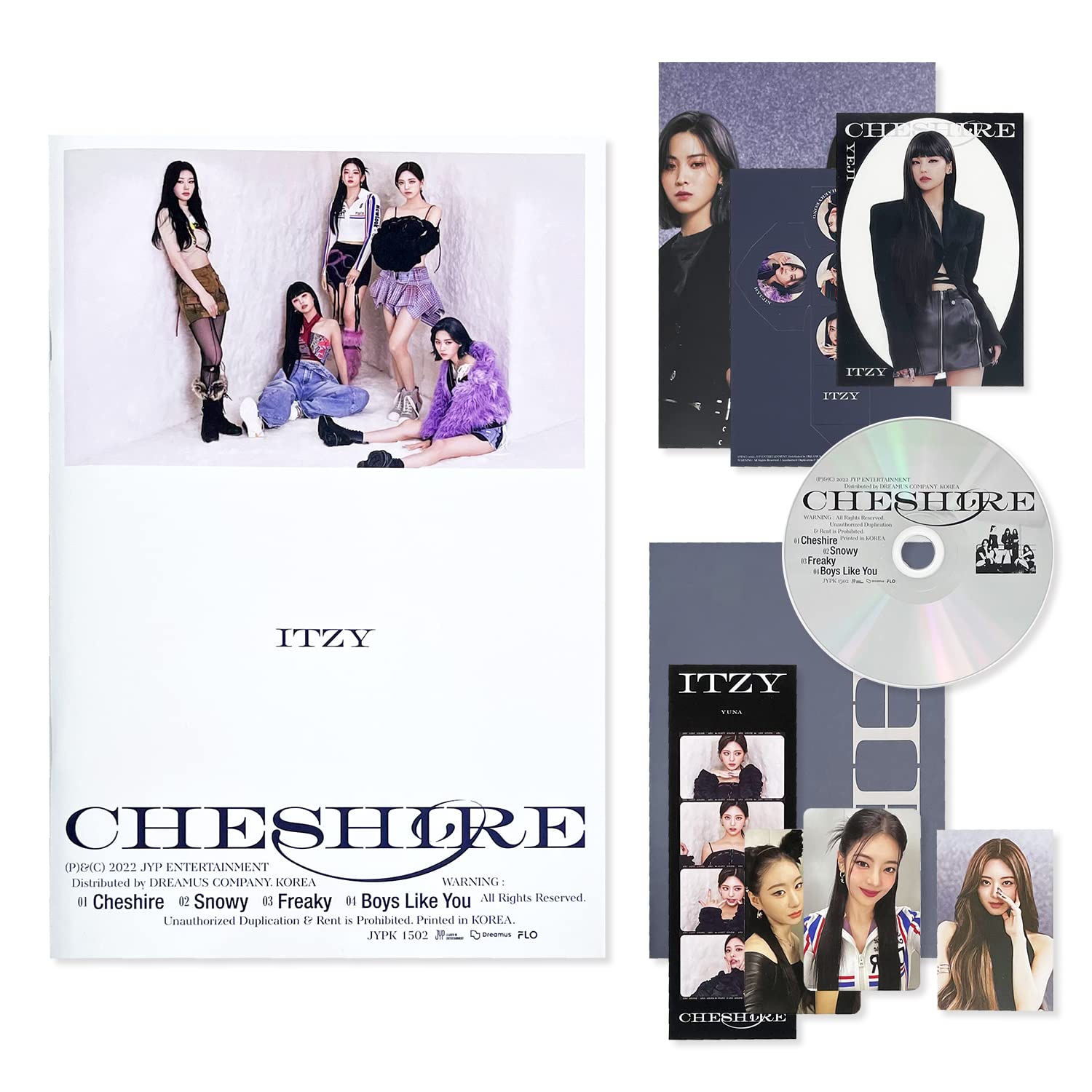 

ITZY Издание B Фотобук Фотокарточки Лист с текстами Неоновые фотокарточки 4-кадровые пленки Фотокуб Прозрачные фотокарточки Постер 2 значка-пина 4 фотокарточки