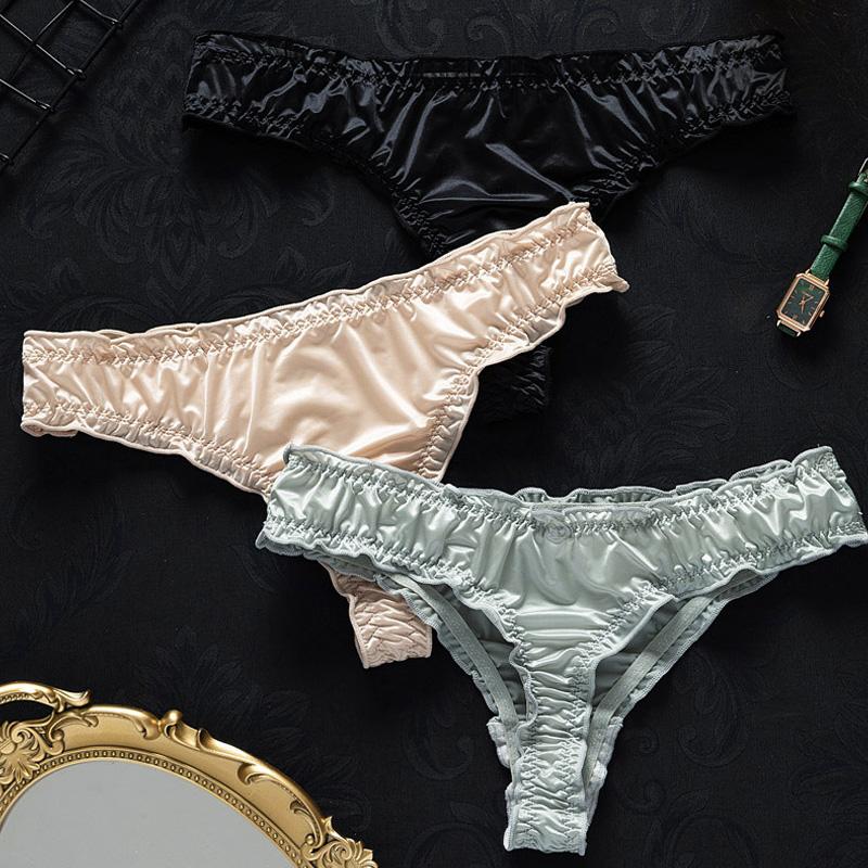 Γυναικεία σέξι εσώρουχα αόρατα G-string στρινγκ εσώρουχα Ice Silk χωρίς ραφή Σλιπ Εσώρουχα