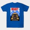 Asian Size Men Print T-shirt Beast No-Cut Heat Transfer Print Cotton Tshirt