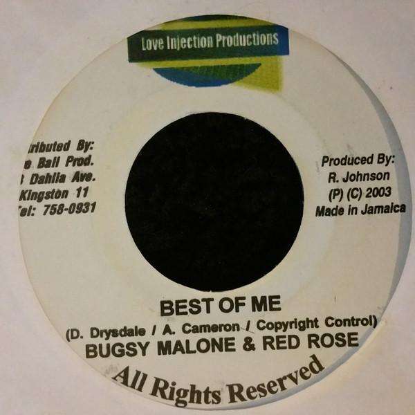 

7inch Record BUGSY MALONE, ANTHONY RED ROSE - Best Of Me NONE Love Injection 2003 Jamaica Reggae, Ska & Dub Used