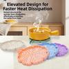 4Pcs Silicone Heat Insulation Pads Kitchen Table MATS Anti-heat Pads Bowl MATS Cup MAT For Kitchen And Dining 16.6x14.9cm