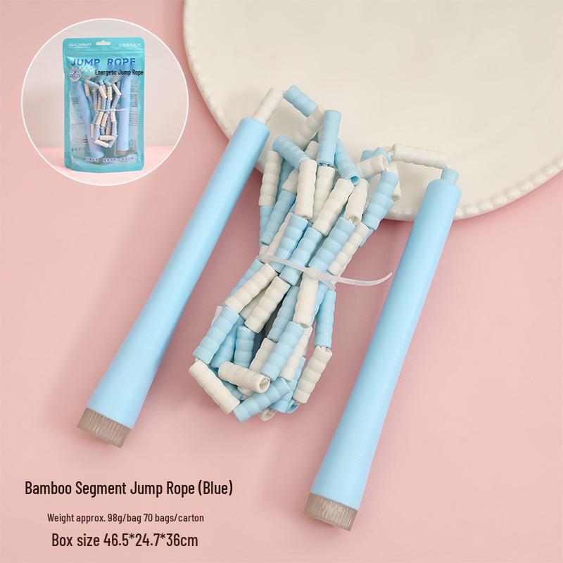 Adjustable Bamboo Jump Rope for Kids - Ideal for School, Kindergarten, Competitions, and Beginners