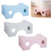Kids Adults Toilet Bench Stable Safe Design Wear-Resistant Non-Slip Stool Circular Arc Bathroom Bench