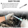 Spark Plug Thread Repair Kit, M14×1.25 erts and M16×1.25 Tap Spark Plug Rethreading Set, Stainless Steel Thread Repair Tool Kit for Automotive