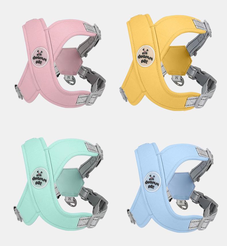 X Shaped Pet Dog Harness for Small Medium Dogs Reflective Adjustable Puppy Harness French Bulldog Chihuahua Walking Lead Leash
