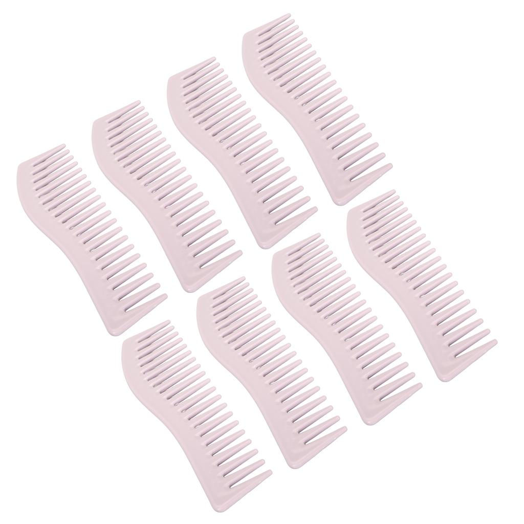 8pcs Wide Tooth Comb ABS Hair Detangling Comb Portable Compact No Handle Shampoo Styling Comb for Ho