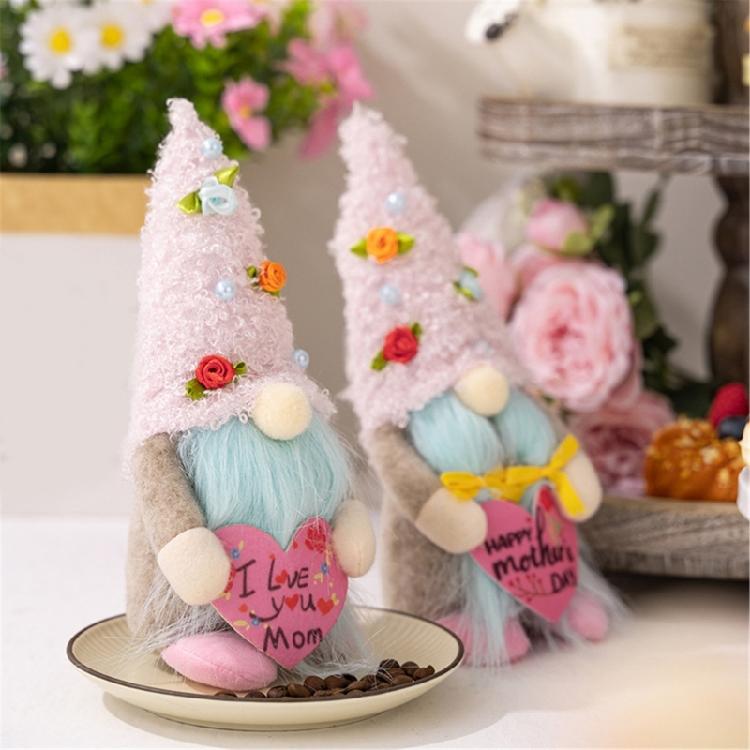 Mother Day Gnome Decorations Swedish Tomte Stuffed Gnome Plush Dwarfs Doll Gnome
