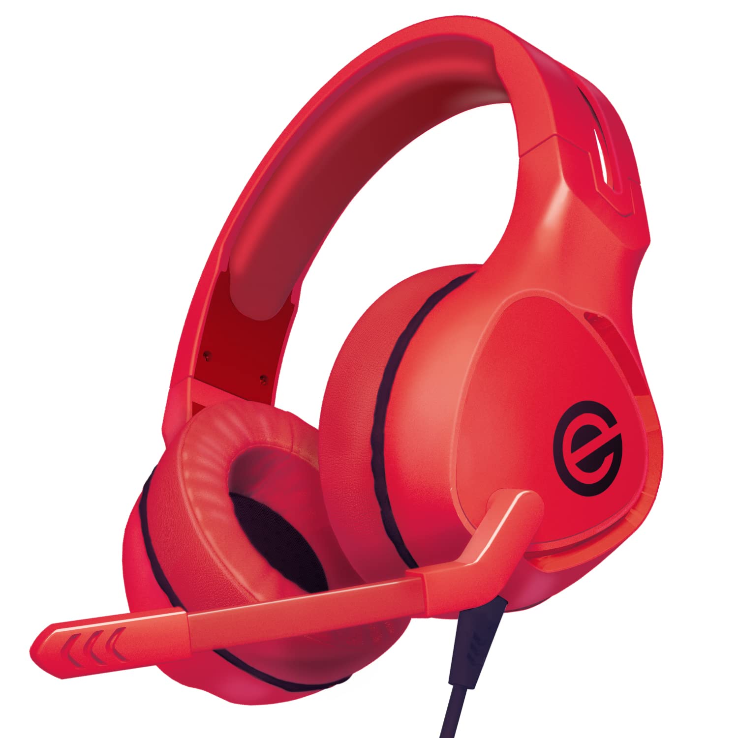 

ELECOM Gaming Headset Wired with Microphone PS4 Lightweight Binaural Overhead 50mm Driver Controller Included Red 3.5mm [PS5 / / Switch] HS-G01RD
