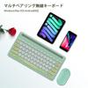 Wireless Keyboard and Mouse Set with 2.4G and Bluetooth 5.0 Connections, Ultra-Slim, Quiet Mouse with 3 Adjustable DPI Settings, Stand Function,