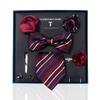 High-End Wedding Groom Tie Pocket Towel Corsage Gift Box Set Men'S Tie