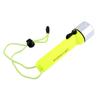 Linterna de buceo LED impermeable de 180 lúmenes, fluorescente, verde, subacuática, con correa de mano