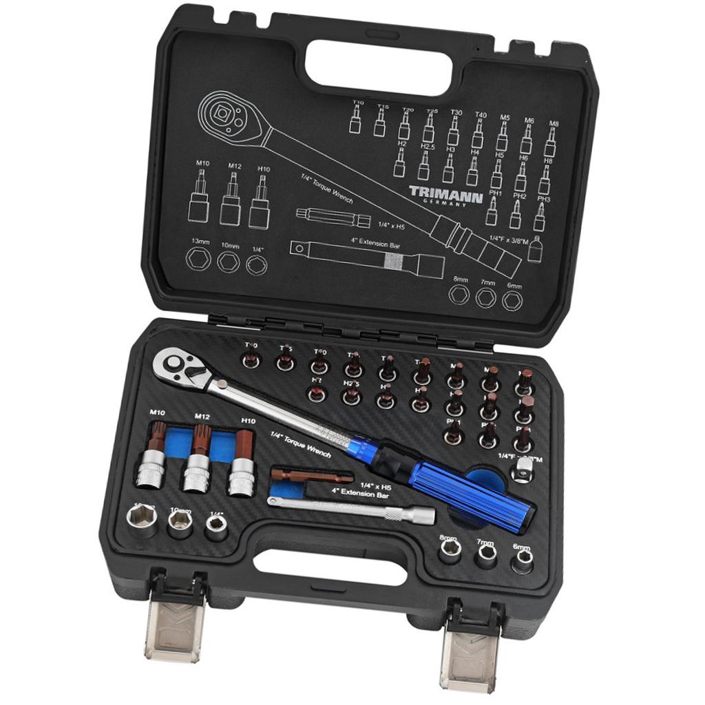 High Precise Adjustable Torque Wrench Ratchet Repair Socket Spanner Set Suitable for Bicycles and Motorcycle Maintenance