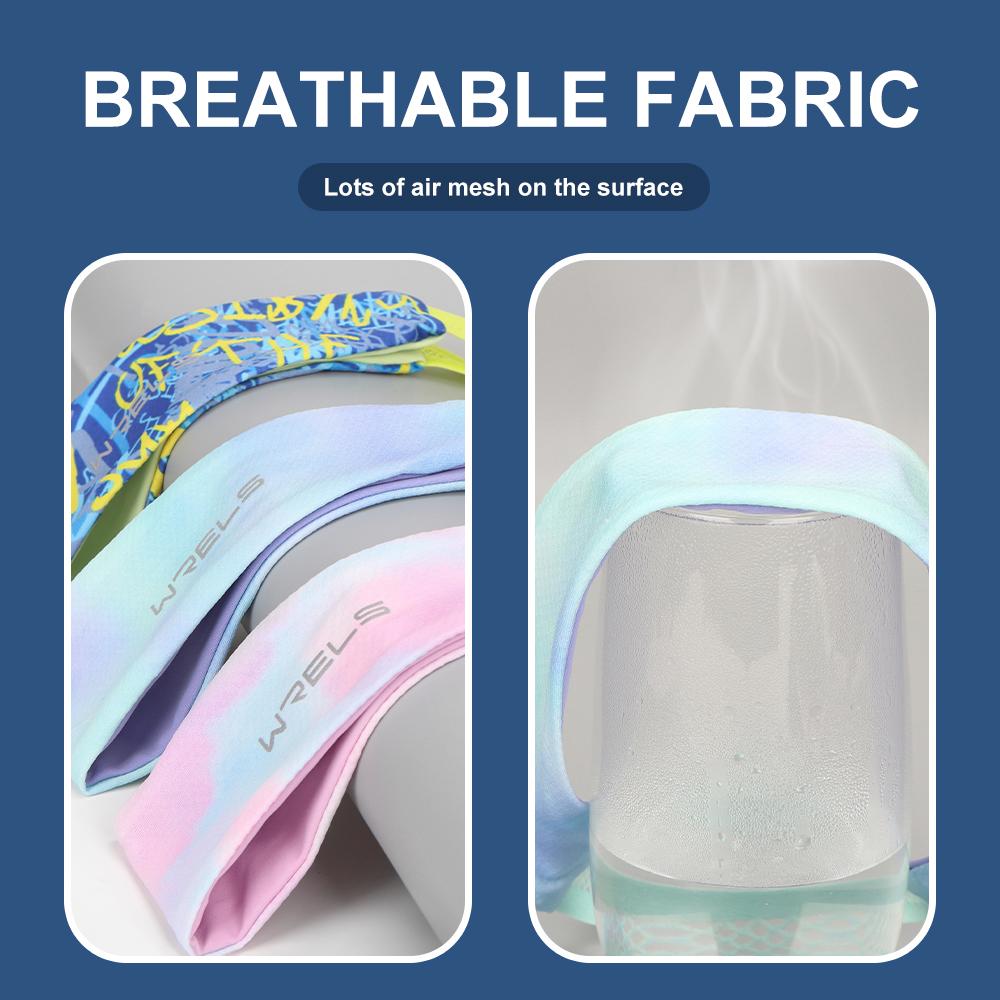 WRELS Sommer-Kopftuch für Outdoor-Sport und Fitness, modisch für Damen und Herren – schweißabsorbierend, rutschfest, schnelltrocknend, atmungsaktiv, für Yoga, Basketball und Fitnessstudio