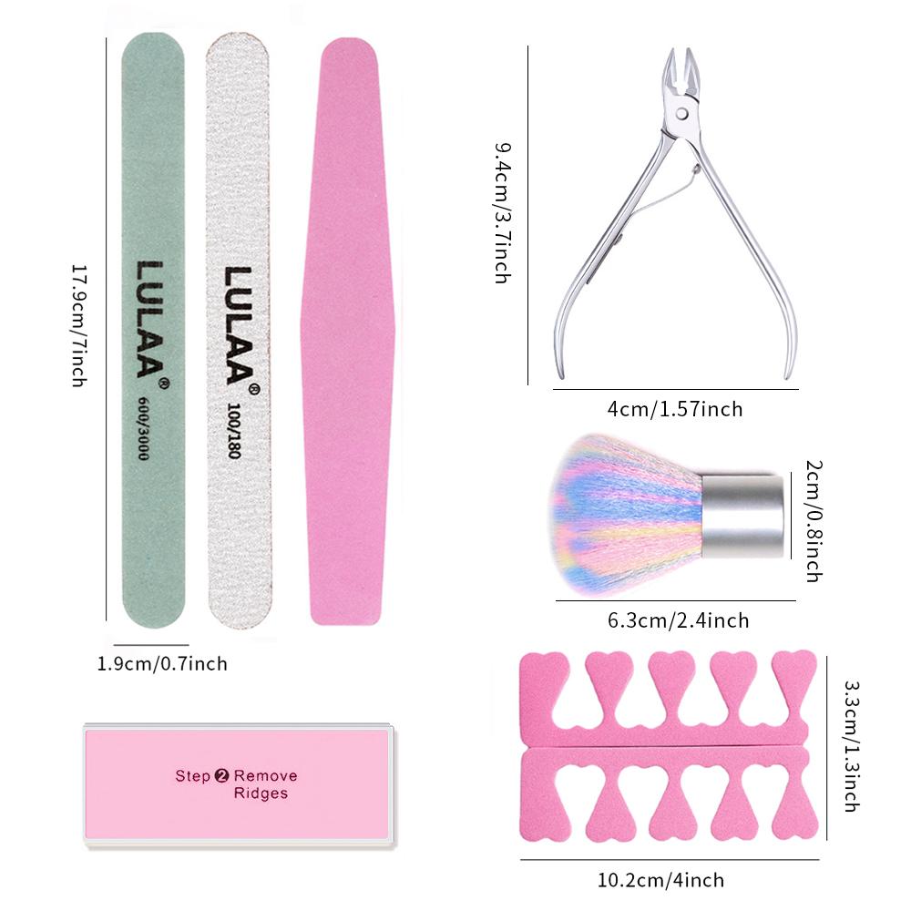 Manicure Kits Stainless Steel Manicure Set Nail Brush Nail Filing Accessories Sponge Rubbing Strip Personal Nail Care Utensils