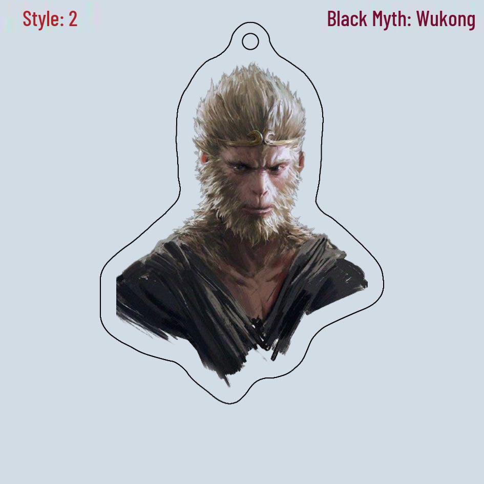 Black Myth Wukong Double-Sided Acrylic Keychain and Luggage Tag - Customizable with Images