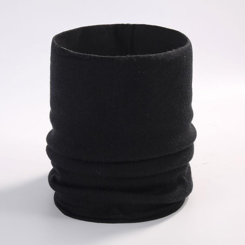 Pullover Knitted Scarf Autumn and Winter Solid Color Scarf Men and Women Couples Fashion Fake Turtleneck Single Ring Neck Cover