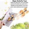 1-30PCS Random Magic Flying Butterfly In The Book Rubber Band Wind Up Toy Internet Celebrity Butterfly Simulation Party Gift