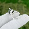 Natural Aquamarine Gemstone Statement Blue Ring Size 6.75 925 Sterling Silver