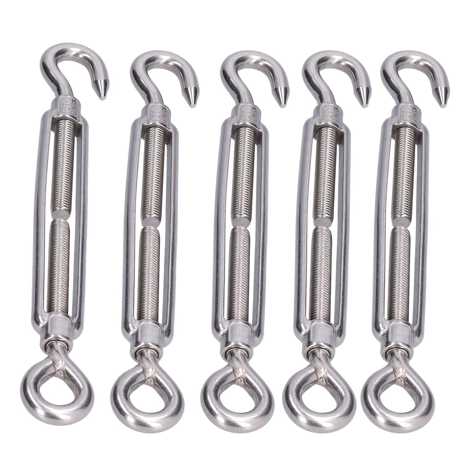 

5 шт. натяжной крюк и проушина для троса из нержавеющей стали 304, фурнитура для паруса M10