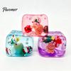 Christmas Tree Desktop Decorations Stress Relief Toy with Internal Dolls, Transparent Soft Maltose Stocking Stuffers for Kids Cube Sensory Fidget Toy,