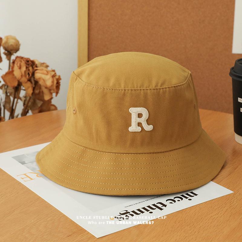 R Letter Fisherman Hat Unisex Spring/summer Sun Visor Hat Outdoor Travel Beach Camping Casual Hat