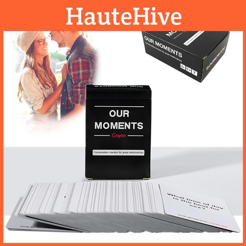 Our Moments Romantic Couples Board Game With 100 Thought-provoking Cards