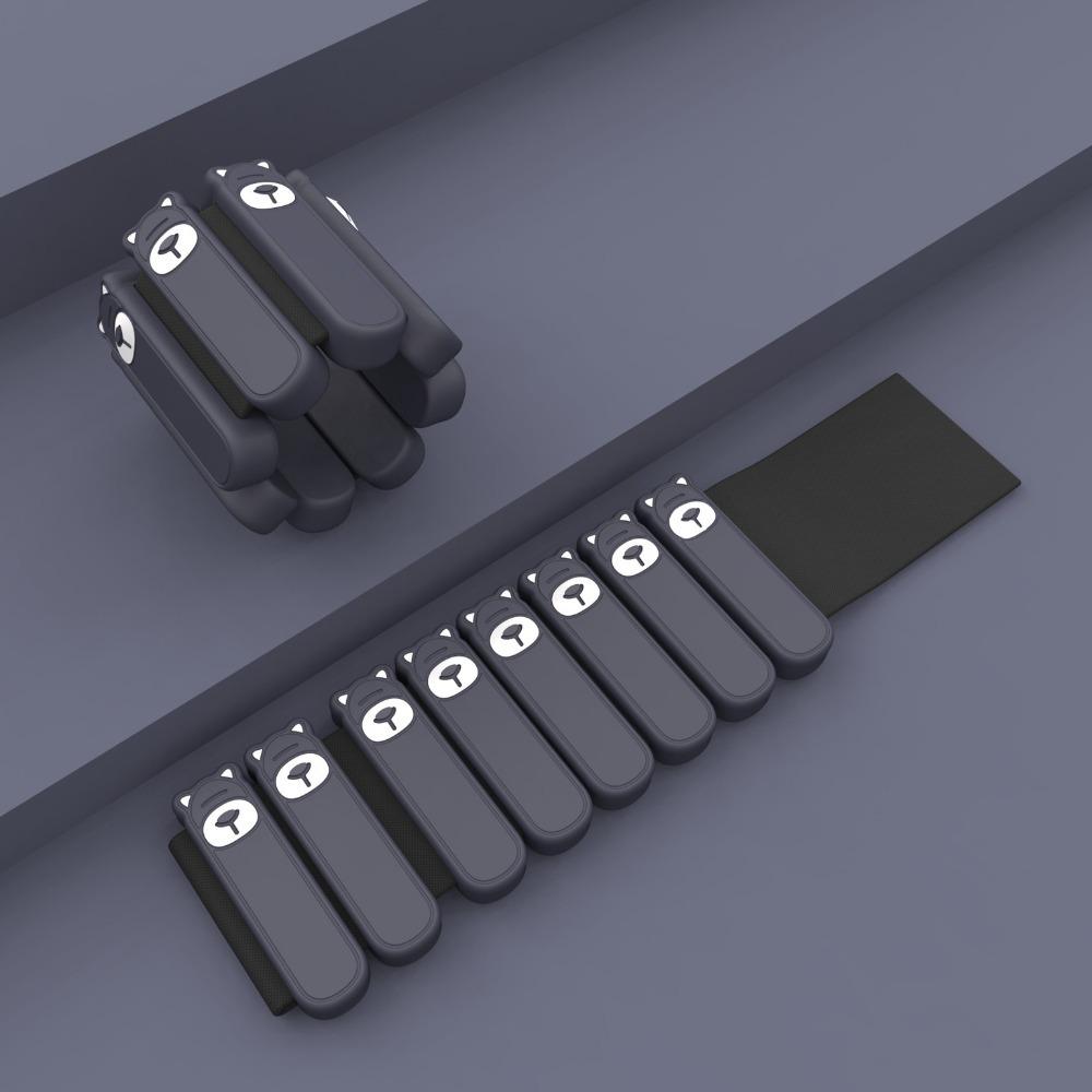 

1 пара милых утяжеленных ремней в форме медведя, регулируемые весовые нагрузки, фитнес-оборудование для фитнеса