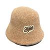 Hat women's autumn and winter new Maillard plush bucket hat basin hat retro warm face small bucket hat