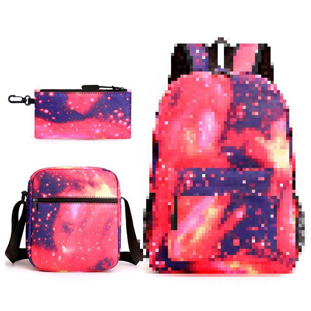 Heat Transfer Three-Piece Schoolbag Cartoon Peripheral Printing Backpack Student Satchel Pencil Case