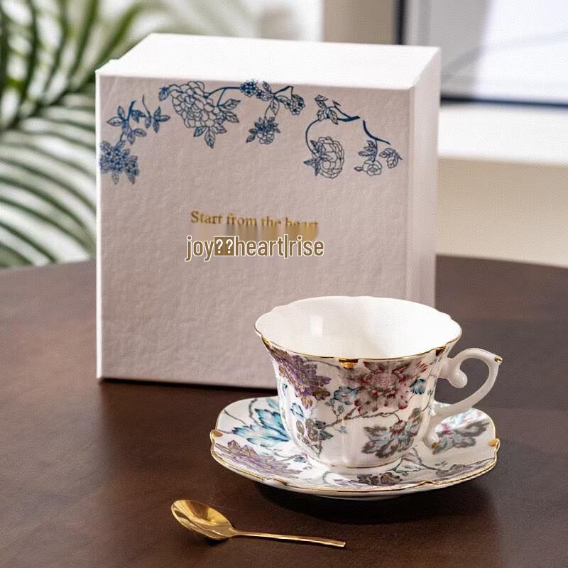 Набор кофейных чашек и блюдец Shangqi в элегантном дворцовом стиле