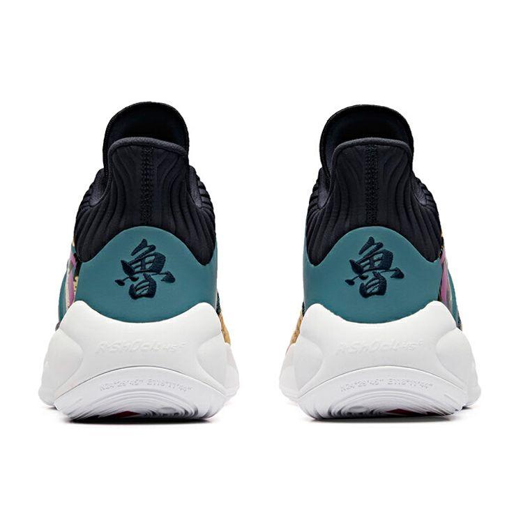 Anta Trendy Comfortable Shock Absorbing Non-Slip Wear-Resistant Mid-Top Basketball Shoes Men Sneakers Yellow Green Purple 11931605-12