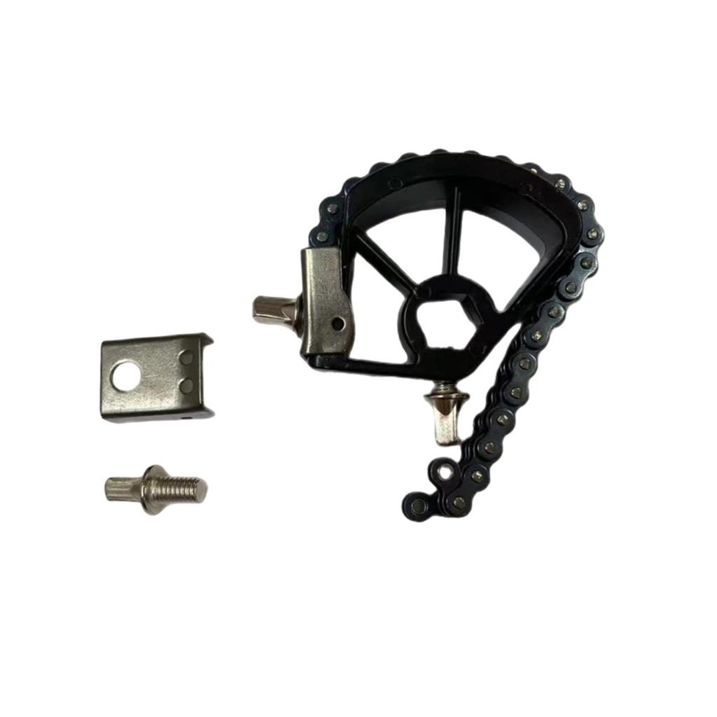 Double Chaîne Entraînement Accessoires Percussions Robuste Stable Pédale de Grosse Caisse Chaîne