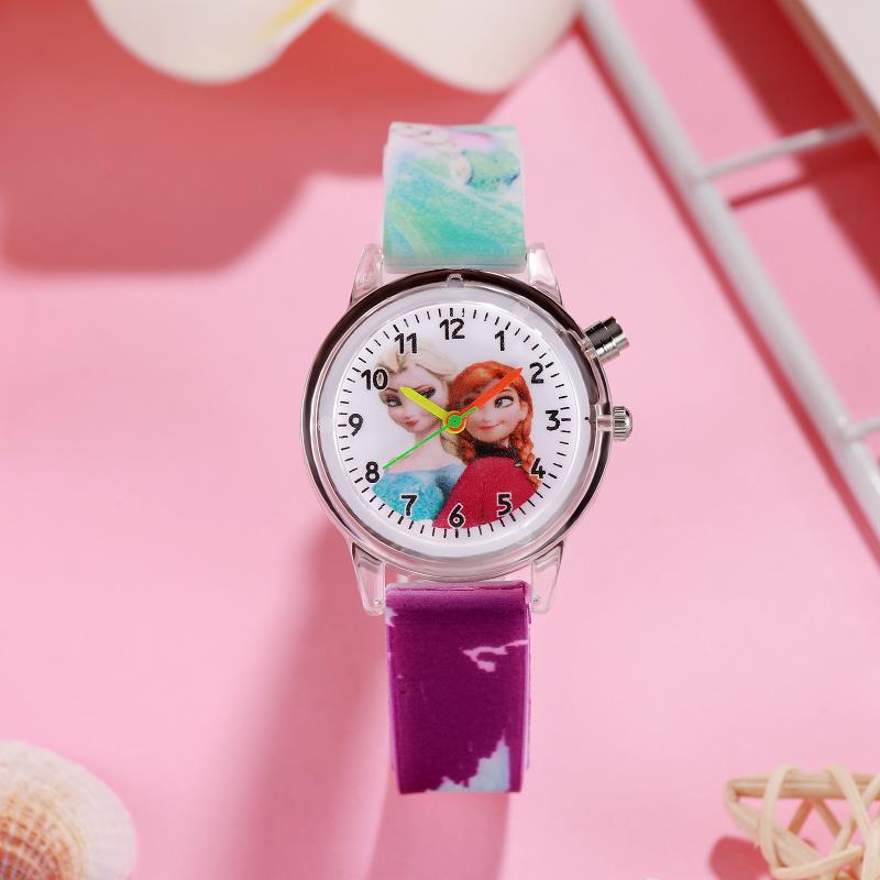 LED Frozen Cartoon Silicone Watch for Kids