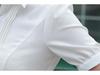 2024 Summer Women's White Chiffon Work Shirt, Plus Size, Professional Short-Sleeve OL Style