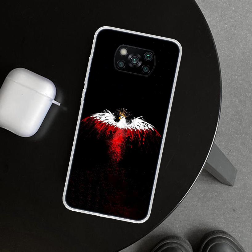 

Poland Flag Phone Case Cover for Xiaomi Poco X6 X5 X7 Pro F7 Ultra Redmi 15C 15 13C 13 12C 12 10C 10 10A 9C 9A 9T 9 Coque Poco X Xiaomi Poco X6 Pro