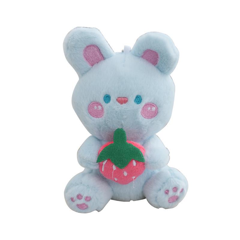 Rozkošná Roztomilá Plyšová Klíčenka Bílý Králíček Kreativní Ovocný Králíček Plyšová Hračka Dívky Pro