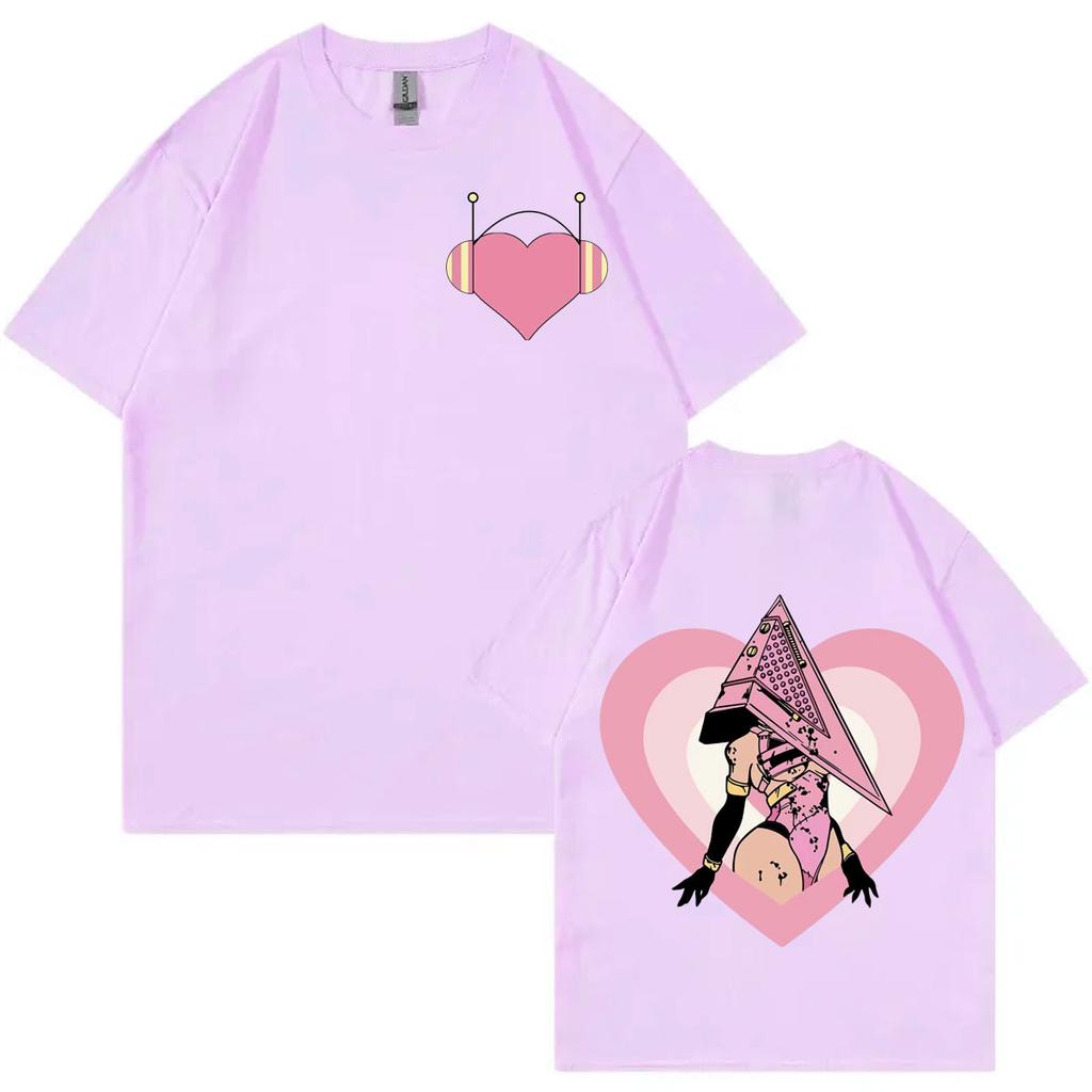 Game Silent Hill 3 Embroidered Princess Heart Graphic T Shirts Harajuku Y2k Short Sleeve Tshirt Unisex Fashion Casual Tshirts