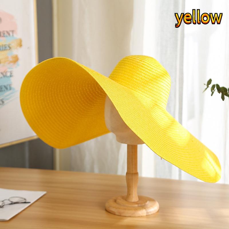 Buy Summer Sun Hat Women Foldable Straw 