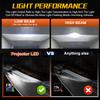 2Pcs H4 9003/HB2 Led Canbus Headlight Bulb 5800000LM High/Low Beam With Mini Projector Lens For Car Motorcycle 6500K White Lamps