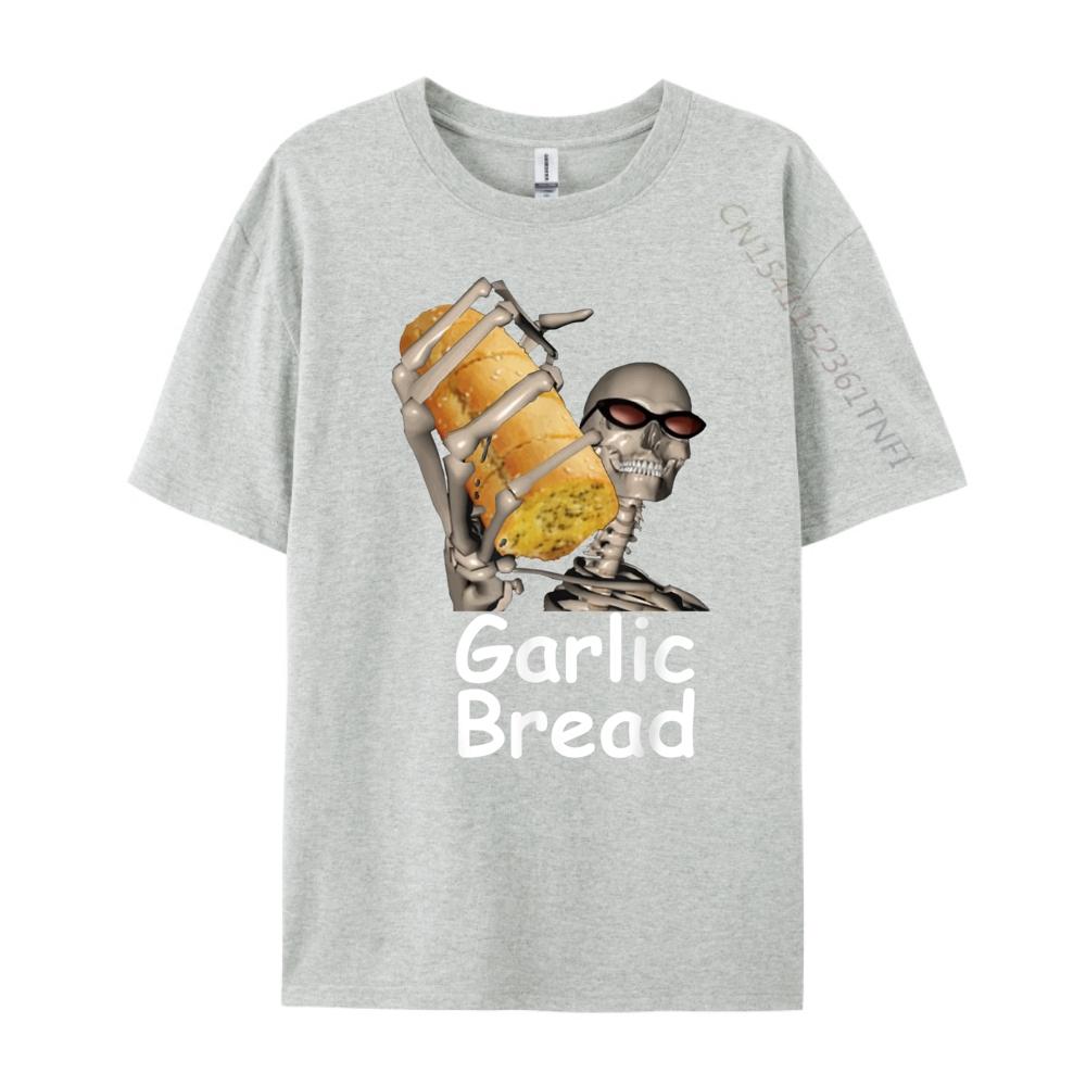 Garlic Bread Skeleton Funny Graphic Tees Men Clothes Big And Tall Graphic