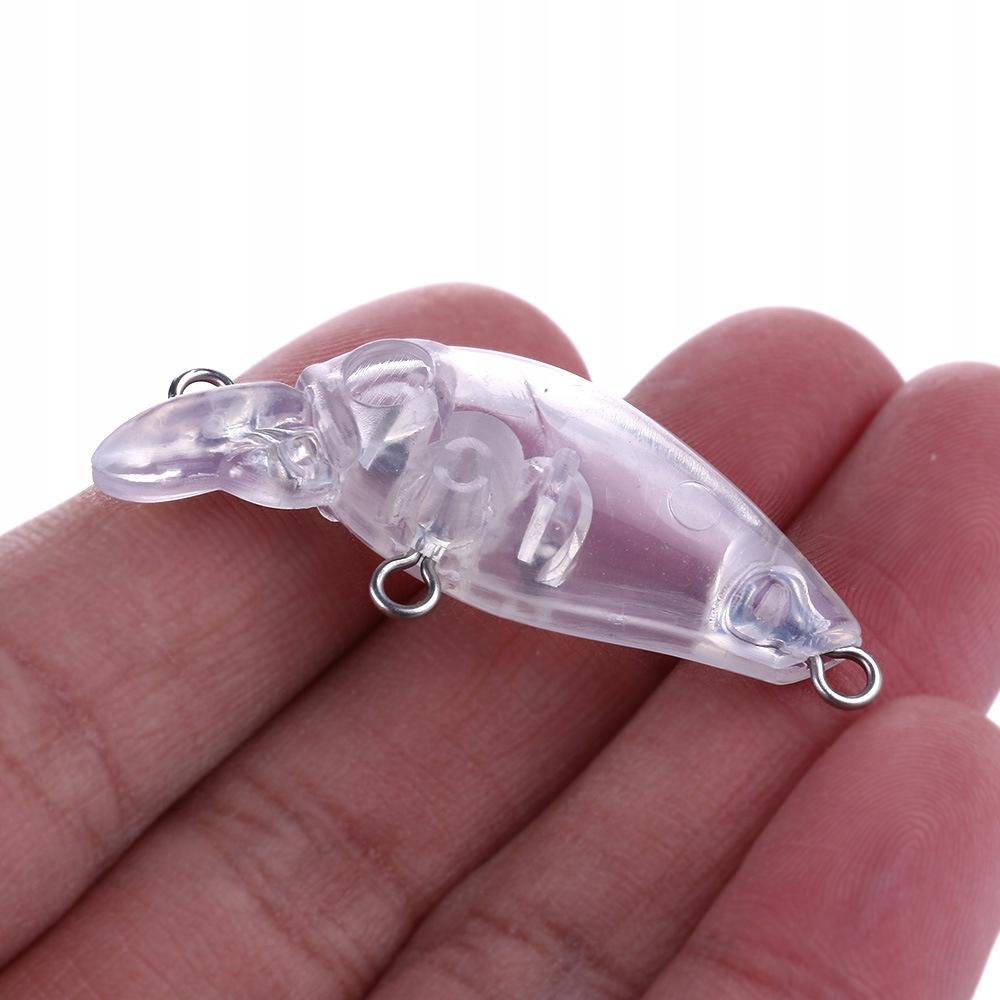 Body Wobbler Pike Zander Perch Do It Yourself For Painting 4.5Cm 4G 10Pcs
